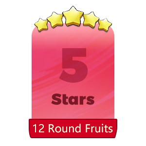 12 Round Fruits 5Stars-S16-5