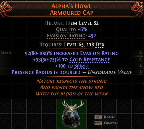 ALPHA’S HOWL ARMOURED CAP