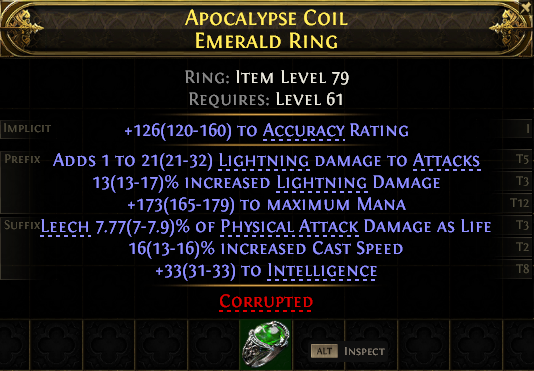 APOCALYPSE COIL EMERALD RING