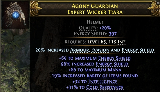 AGONY GUARDIAN EXPERT WICKER TIARA