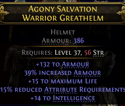 AGONY SALVATION WARRIOR GREATHELM