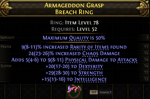 ARMAGEDDON GRASP BREACH RING