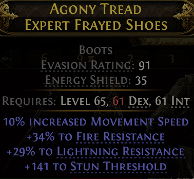 AGONY TREAD EXPERT FRAYED SHOES