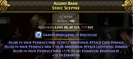 AGONY BANE STOIC SCEPTRE