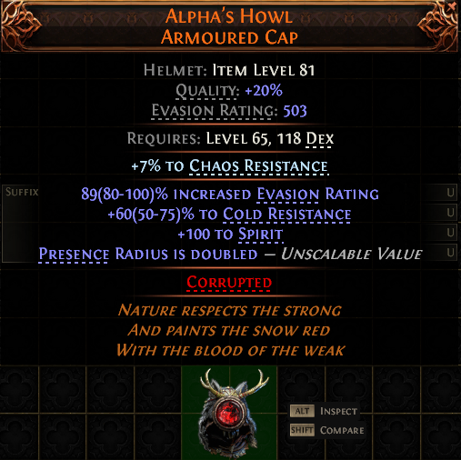 ALPHA’S HOWL ARMOURED CAP