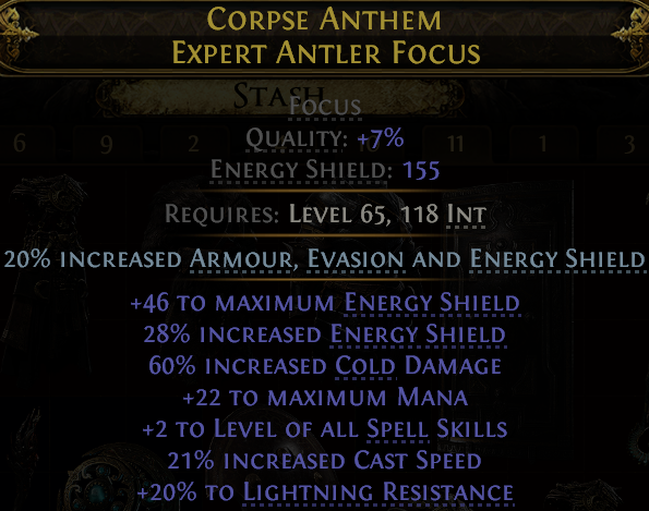 CORPSE ANTHEM EXPERT ANTLER FOCUS