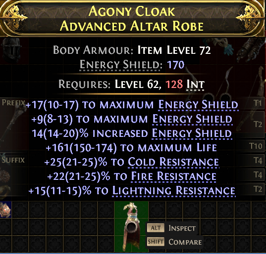 AGONY CLOAK ADVANCED ALTAR ROBE